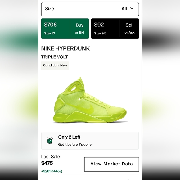 Nike HyperDunk Triple Volt Authentic Collectible - Picture 10 of 10